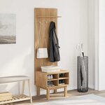 vidaXL Meuble d'entrée OTTA 50x40x160 cm bois massif de pin