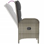 vidaXL Ensemble à manger de jardin 5 Pièces coussins gris résine tressée