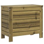 vidaXL Salon de jardin 11 Pièces bois de pin imprégné