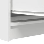 vidaXL Buffet blanc 100x35x76 cm bois d'ingénierie