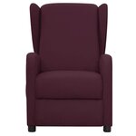 Vidaxl fauteuil de massage violet tissu