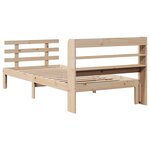 vidaXL Cadre de lit avec tête de lit sans matelas 90x190 cm