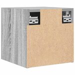 vidaXL Meubles TV muraux 2 Pièces Sonoma gris 30 5x30x30 cm