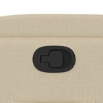 vidaXL Fauteuil inclinable en tissu crème