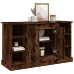 vidaXL Buffet Chêne fumé 100x35 5x60 cm Bois d'ingénierie