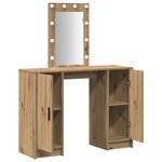 vidaXL Table de Toilette Marron 102 x 33 x 135 cm Bois d'ingénierie