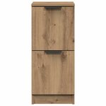 vidaXL Buffet chêne artisanal 30x30x70 cm bois d'ingénierie