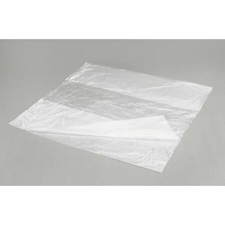 Sachet plastique à soufflets transparent 12 microns 60x120x50 cm (lot de 500)