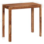 vidaXL Ensemble de bar 5 Pièces bois massif 115x56x107 cm