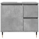 vidaXL Armoire de salle de bain gris béton 65x33x60 cm