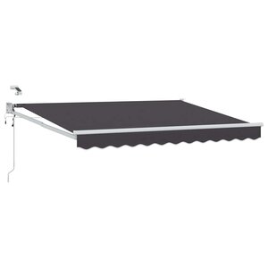 vidaXL Auvent rétractable électrique Anthracite 3 x 2 5 m