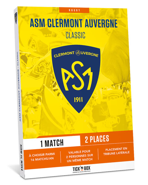 Coffret cadeau - TICKETBOX - ASM Clermont Auvergne - Classic