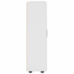 vidaXL Buffet Blanc brillant 55 5 x 29 x 100 cm Bois d'ingénierie