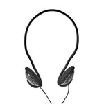 Écouteurs Filaires | Câble Rond de 2,1 m | Supra-Auriculaires | Noir