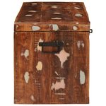 vidaXL Boîte de Rangement Multicolore bois de récupération massif