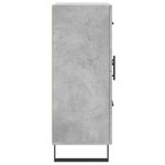vidaXL Buffet gris béton 69 5x34x90 cm bois d'ingénierie