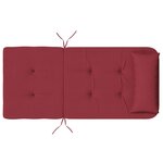 vidaXL Coussins de chaise adirondack lot de 2 rouge bordeaux