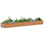 vidaXL Jardinière surélevée Marron Clair 480 x 80 x 45 cm