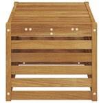 vidaXL Banc de Jardin Naturel 79 x 43 x 37 cm Bois d'Acacia Massif