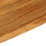 vidaXL Dessus de table à bord vivant 80x60x2 5 cm bois massif manguier