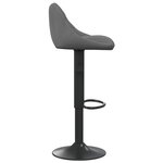vidaXL Tabouret de bar Gris foncé Velours