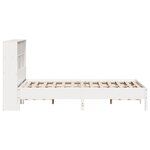 vidaXL Lit bibliothèque sans matelas blanc 120x190 cm bois pin massif