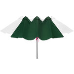 Tectake parasol silia en aluminium 460 x 270 cm réglable en hauteur - vert