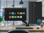 Onkron g160 blk support de bureau pour deux écrans pc de 13 à 32 pouces noir