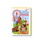 Carte De Voeux Enfant - Anniversaire Age de 1 à 7 ans  Indien Attrape-Rêve Rouge