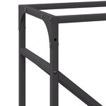 vidaXL Portant de bois chauffage noir 40x25x100 cm