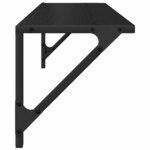 vidaXL Étagères Murales 2 Pièces Chêne noir 80 x 25 x 25 5 cm