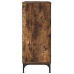 vidaXL Buffet Chêne fumé 69 5 x 33 x 82 cm Bois d'ingénierie