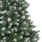 vidaXL Sapin de Noël artificiel avec support 240 cm PVC