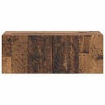 vidaXL Meuble TV mural 59 5 x 41 x 30 cm Bois ancien Bois d'ingénierie