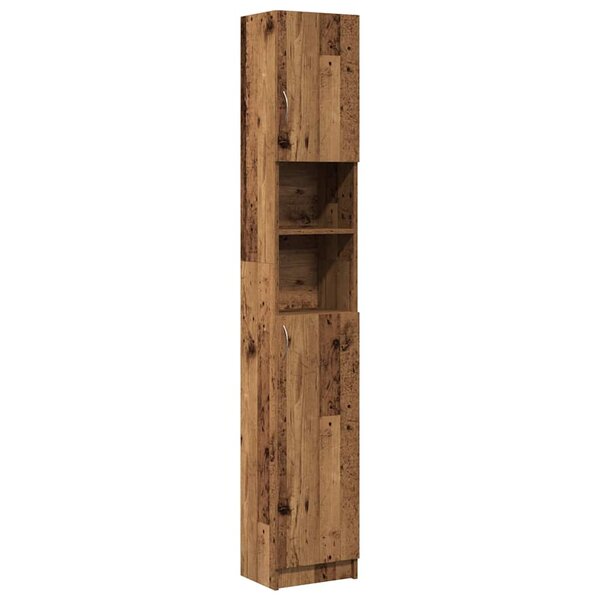 vidaXL Armoire de salle de bain vieux bois bois d'ingénierie