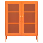 vidaXL Armoire de rangement Orange 80x35x101 5 cm Acier