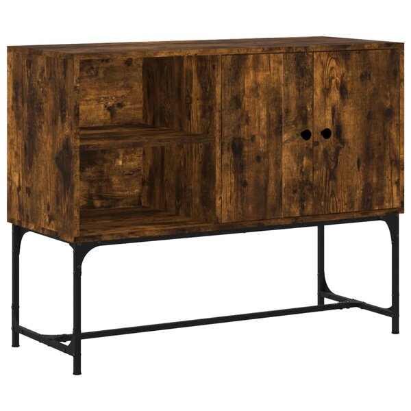 vidaXL Buffet chêne fumé 100x40x79 5 cm bois d'ingénierie