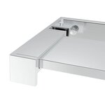 vidaXL Étagère de douche paroi de douche à l'italienne Chromé 115 cm