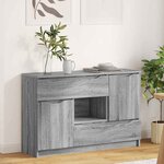 vidaXL Buffet Gris Sonoma 100 x 30 x 65 6 Bois d'ingénierie