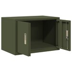 vidaXL Armoire de rangement Vert olive 60 x 40 x 40 cm Acier