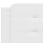 vidaXL Lit avec matelas blanc 200x200 cm similicuir