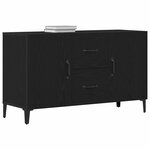 vidaXL Buffet Chêne noir 100 x 36 x 60 cm Bois d'ingénierie