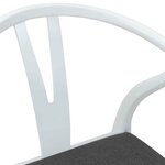 vidaXL Chaise de salle à manger 2 Pièces Blanc et Gris