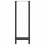 vidaXL Pieds de table de bar Anthracite 2 pièces 40 x (100-101) cm Acier