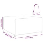vidaXL Housse pour mobilier d'extérieur Noir 180 x 190 x 85 cm 420D