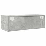 vidaXL Meubles TV 2 Pièces gris béton 80x31x25 5 cm bois d'ingénierie