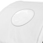vidaXL Tunnel de lit 2 Pièces Blanc 211 x 52 5 x 2 cm Polyester