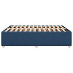 vidaXL Cadre de lit sans matelas bleu 140x200 cm tissu