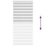 vidaXL Store zèbre gris clair largeur du tissu 90 9 cm polyester