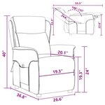 vidaXL Chaise de massage Noir 67.5 x 93.5 x 101.5 cm tissu